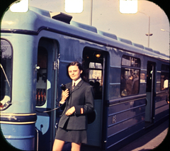 Hungary, Budapest X., Örs vezér tere (Fehér út), metróvégállomás., 1971, Palatinusz József, colorful, subway, subway station, Budapest, Fortepan #204180