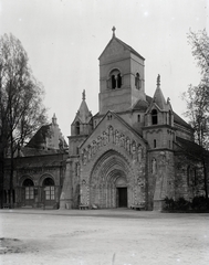 Hungary, Budapest XIV., Vajdahunyad vára, Jáki kápolna., 1905, Plohn József, Budapest, monument, statue, chapel, portal, Fortepan #204263