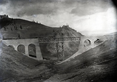 Románia,Erdély, Görbepataka, a bányavölgyi viadukt 1897 körül., 1900, Plohn József, látkép, Fortepan #204270