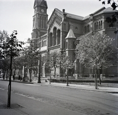 Hungary, Budapest IX., Bakáts tér, Assisi Szent Ferenc-templom., 1943, Somlói Miklós dr., Budapest, Fortepan #204342