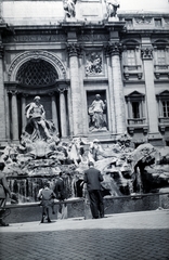 Olaszország, Róma, Trevi kút (Fontana di Trevi)., 1929, Somogyvári Gergő, díszkút, Fortepan #204425