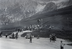 Olaszország, Dolomitok, Pordoi-hágó, német katonai temető (Cimitero Militare Passo Pordoi / Soldatenfriedhof am Pordoijoch)., 1933, Somogyvári Gergő, hegyoldal, temető, kereszt_jelkép, hadisír, Fortepan #204435