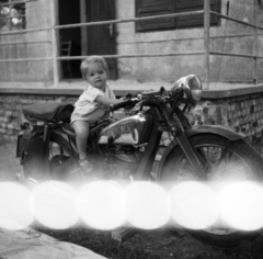 1952, Szalai Zoltán, Jawa-brand, motorcycle, Fortepan #204504