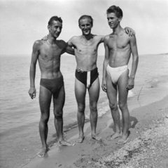 1952, Szalai Zoltán, slip, swimming trunks, Fortepan #204507