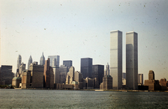 Amerikai Egyesült Államok, New York, jobbra a World Trade Center ikertornyai., 1978, Szilágyi Zsófia, Fortepan #204583