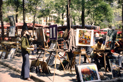 France, Paris, Montmartre, Place du Tertre., 1969, Szilágyi Zsófia, Fortepan #204592