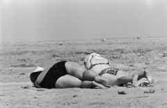 1971, Kereki Sándor, beach, Soviet Union, sunbathe, Fortepan #204733