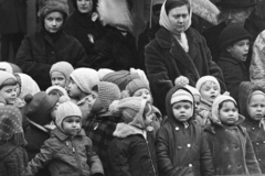 1976, Kereki Sándor, kids, winter coat, cap, Fortepan #204853