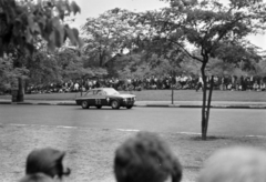 Hungary, People's Park, Budapest X., Budapest Nagydíj, túraautó EB futam., 1969, Kereki Sándor, Alfa-Romeo brand, car race, Budapest, Fortepan #204906