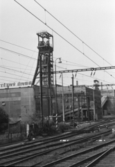 Czech Republik, Ostrava, Vítězný únor (egykor Odra) bánya., 1974, Kereki Sándor, Czechoslovakia, mining, tower, Fortepan #205179