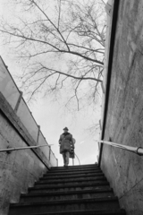 1976, Kereki Sándor, stairs, bottom view, Fortepan #205416