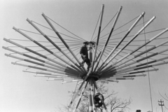 1973, Kereki Sándor, körhinta, vidámpark, szerelés, geometria, Fortepan #205543