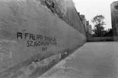 1975, Kereki Sándor, tűzfal, graffiti, Fortepan #205821