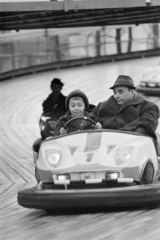 Hungary, Budapest XIV., a Versenyautó pályája., 1974, Kereki Sándor, Budapest, bumper cars, Fortepan #206396