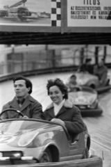 Hungary, Budapest XIV., a Versenyautó pályája., 1972, Kereki Sándor, amusement park, Budapest, bumper cars, Fortepan #206415