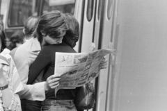 1980, Kereki Sándor, man and woman, newspaper, Fortepan #206477