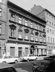 Magyarország, Budapest VII., István (Landler Jenő) utca 12-es számú ház., 1974, FŐFOTÓ, rendszám, Budapest, Fiat 125, Trabant 601, Fortepan #206588