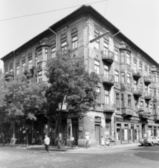 Magyarország, Budapest VII., István (Landler Jenő) utca - Nefelejcs utca kereszteződés, szemben az István (Landler Jenő) utca 10-es számú ház., 1974, FŐFOTÓ, Budapest, Fortepan #206590