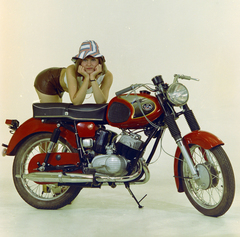 1974, FŐFOTÓ, colorful, motorcycle, Fortepan #206629