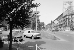 Magyarország, Budapest VI., Oktogon (November 7. tér), szember a Teréz (Lenin) körút a Nyugati (Marx) tér felé nézve., 1975, FŐFOTÓ, rendszám, Budapest, Simca 1000, Moszkvics 433/434, Fortepan #206730