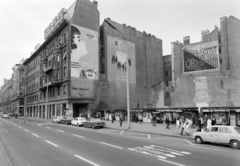 Hungary, Budapest VII., Rákóczi út, pavilonsor a 42-es számú telek előtt., 1976, FŐFOTÓ, firewall, vacant land, archway, Budapest, Fortepan #206919