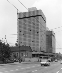 Hungary, Budapest XIV., Ajtósi Dürer sor, szemben a Hermina (Május 1.) út - Hungária körút közötti szakaszon az épülő Metalimpex-Konsumex székház., 1976, FŐFOTÓ, Budapest, Fortepan #206970