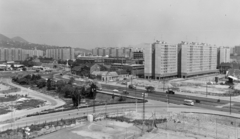 Hungary, Óbuda, Budapest III., kilátás a Szent Péter és Pál-templom tornyából a Flórián tér felé., 1976, FŐFOTÓ, Budapest, Fortepan #207012