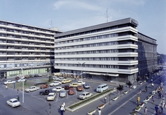 Hungary, Győr, Árpád út - Baross Gábor (Lenin) út sarok, Rába Hotel., 1976, FŐFOTÓ, colorful, car park, Fortepan #207038