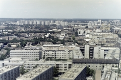 Hungary, Debrecen, kilátás a Petőfi téri toronyházból, az előtérben keresztben a Barna utca házai., 1976, FŐFOTÓ, colorful, Fortepan #207050