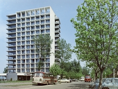 Magyarország,Balaton, Siófok, Petőfi sétány, Hotel Európa., 1967, FŐFOTÓ, színes, Fortepan #207622