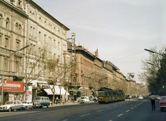 Hungary, Budapest VI., Teréz körút 43. (Lenin körút 97.), Béke szálló., 1969, FŐFOTÓ, colorful, Volkswagen-brand, tram, Budapest, Fortepan #207917