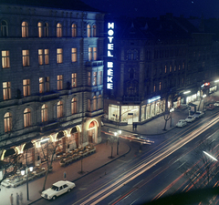 Hungary, Budapest VI., Teréz körút 43. (Lenin körút 97.), Béke szálló, jobbra a Szondi utca., 1969, FŐFOTÓ, Budapest, Mercedes-brand, Opel-brand, Fortepan #207929