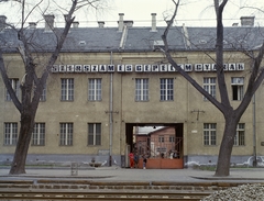 Hungary, Budapest XIII., Váci út 93–95., a Szerszám- és Gépelemgyárak Acélárugyára., 1969, FŐFOTÓ, Budapest, label, factory, rails, Fortepan #208485