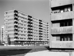 Hungary, Óbuda, Budapest III., szemben a Gyenes utca 3-5-7. számú sávház., 1969, FŐFOTÓ, blocks, Budapest, Fortepan #208686