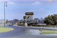 Magyarország, Budapest I., Clark Ádám tér, szemben a Széchenyi Lánchíd., 1962, FŐFOTÓ, Budapest, Fortepan #209198