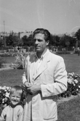 Hungary, Szolnok, Verseghy park., 1949, Jezsuita Levéltár, kid, Fortepan #209564