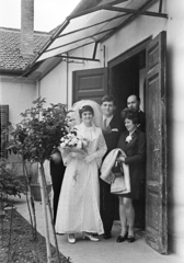 1969, Belházy Miklós, bride, wedding ceremony, Fortepan #210152