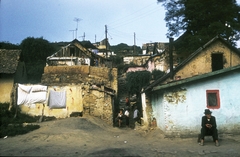 Hungary, Salgótarján, Pécskő út, a pécskődombi (kopaszdombi) cigánytelep., 1976, Cselényiné Sütő Ágnes, colorful, Fortepan #210273