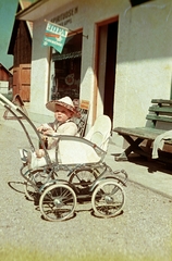 1961, Fortepan/Album051, hat, colorful, baby carriage, Fortepan #210328