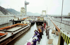 Romania, Drobeta-Turnu Severin, (ekkor Turnu Severin), Gura Văii, a Vaskapu I. vízerőmű hajózsilipje., 1978, Fürdőigazgatóság, Fortepan #210335