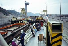 Romania, Drobeta-Turnu Severin, (ekkor Turnu Severin), Gura Văii, a Vaskapu I. vízerőmű hajózsilipje., 1978, Fürdőigazgatóság, Fortepan #210336