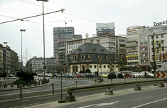 Németország, Frankfurt am Main, An der Hauptwache a Rossmarkt felé nézva, szemben Hauptwache (a városi őrség főhadiszállása)., 1972, Fürdőigazgatóság, Fortepan #210354