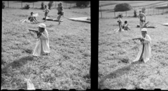 1955, Gresz Miklós, stereophoto, kid, toy, gun, Fortepan #210416