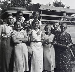 1937, Hámornik Balázs, commercial vehicle, tire, tilt, Fortepan #210431