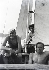 1937, Hámornik Balázs, sailboat, pipe, Fortepan #210433