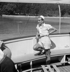 1949, Hontvári Judit, boat trip, Fortepan #210617