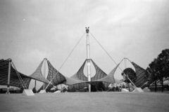 Germany, Munich, Olimpiai Park., 1976, Jakab Antal, modern architecture, Hyperbolic paraboloid shells , Fortepan #210661