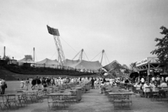 Germany, Munich, Olimpiai Park, balra az Olimpiai stadion., 1976, Jakab Antal, Fortepan #210662