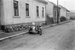 1959, Maróti Zoltán, IZS-márka, oldalkocsis motorkerékpár, rendszám, IZS Planéta, Fortepan #211002