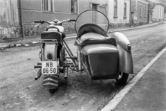 1959, Maróti Zoltán, IZS-márka, oldalkocsis motorkerékpár, rendszám, IZS Planéta, Fortepan #211005